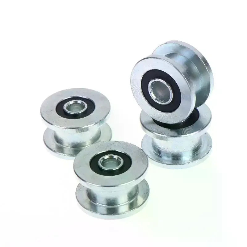 1 M8 M10x35x20mm H-groove Pulley Belt Groove Roller 6000-2RS Bearing Vue
