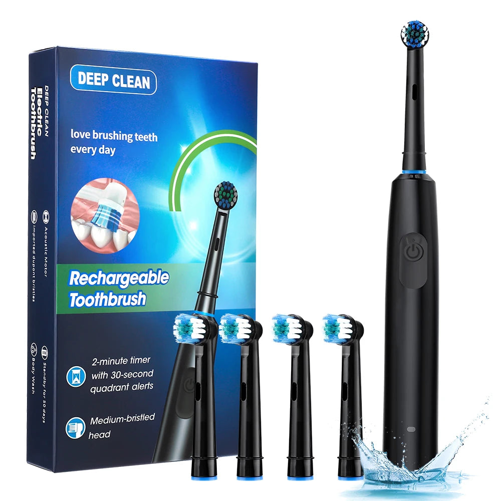 Electric Sonic Toothbrush Oral Care Kit – Whitening & Plaque Removal Electric Toothbrush Vue SET B Black China Mainland