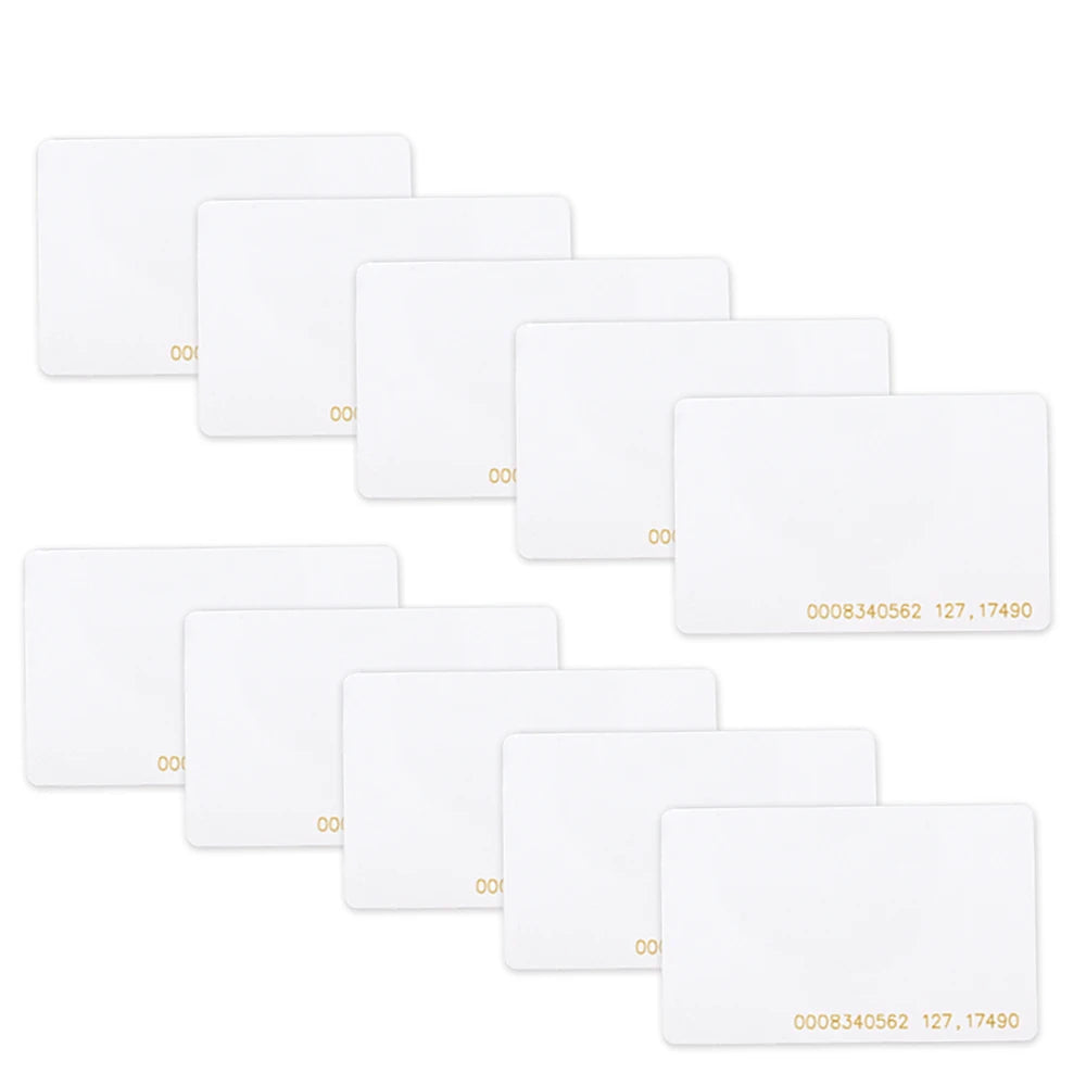 5/10 pcs Read Only 125Khz EM Tag EM4100 Iot RFID Card Keyfob for Access Control Attendance System Fixed Card Number Unchangeable Vue