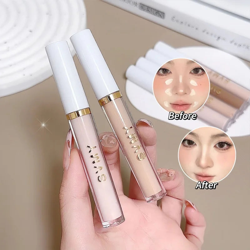 4 Colors Silky Concealer Foundation Cream Cover Acne Marks Spots Dark Eye Circles Face Brightening Skin Whitening Concealer Vue