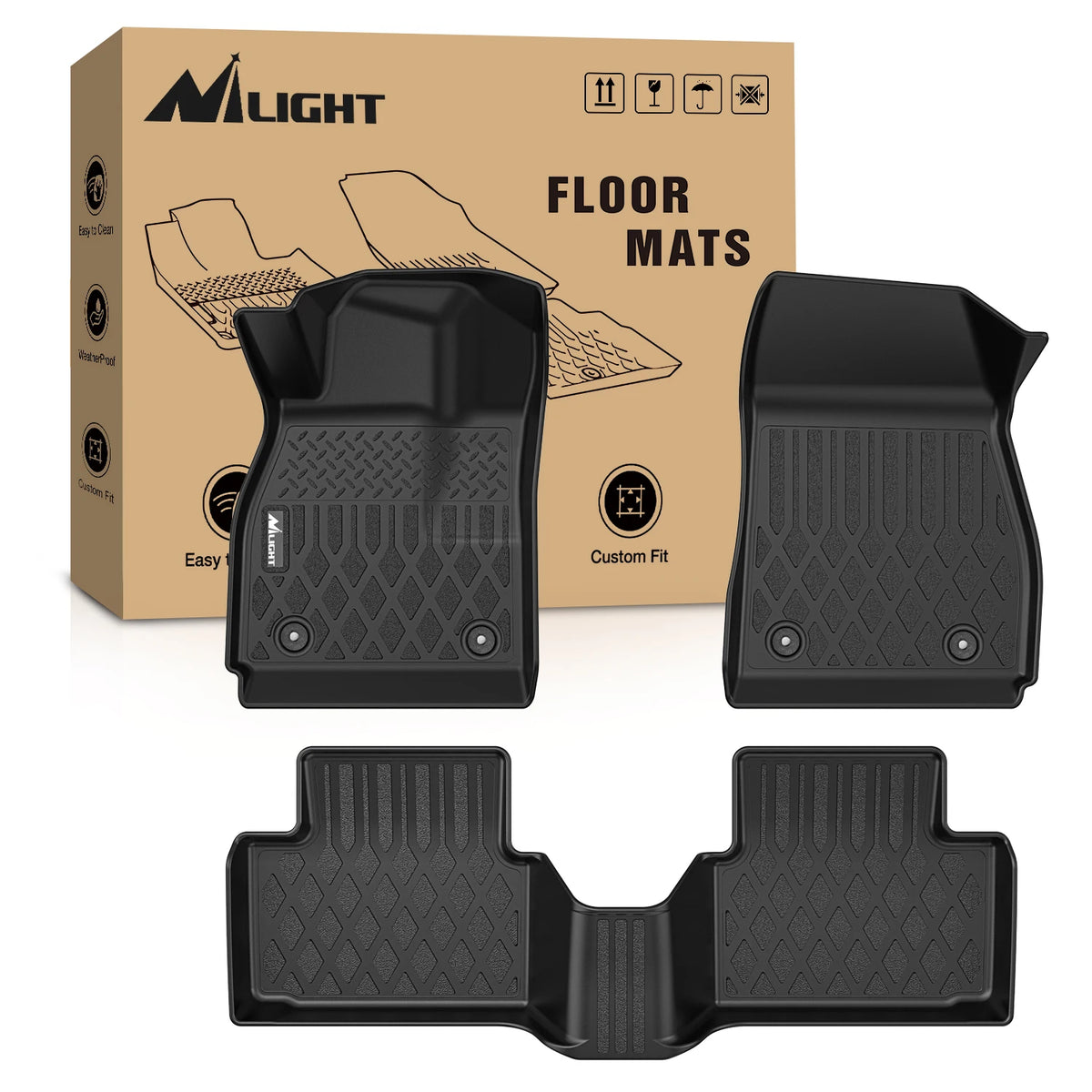 Nilight TPE Floor Mats for Chevy Impala 2014 2015 2016 2017 2018 2019 2020 (Not for Vinyl Floors) 2016-2023 Chevrolet Camaro 2013 - 2015 Chevrolet MalibuAll Weather Custom Fit Heavy Duty Floor Liners Vue 2013 - 2015 Malibu United States
