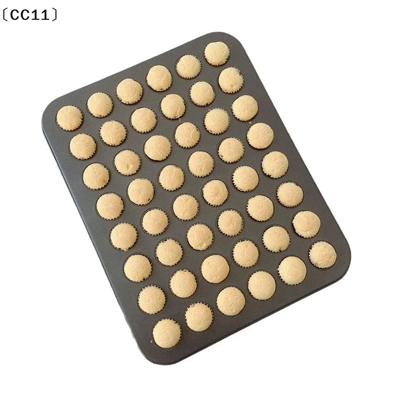 48 Holes Round Muffin Cake Pan Cupcake Mold Non Stick Baking Dishes
