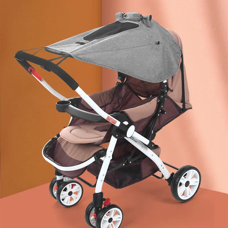vvocci Baby Stroller Accessories UV Protection Sunshade Carriage Universal Canopy Cover for Prams Infants Car Seat Sun Visor Vue