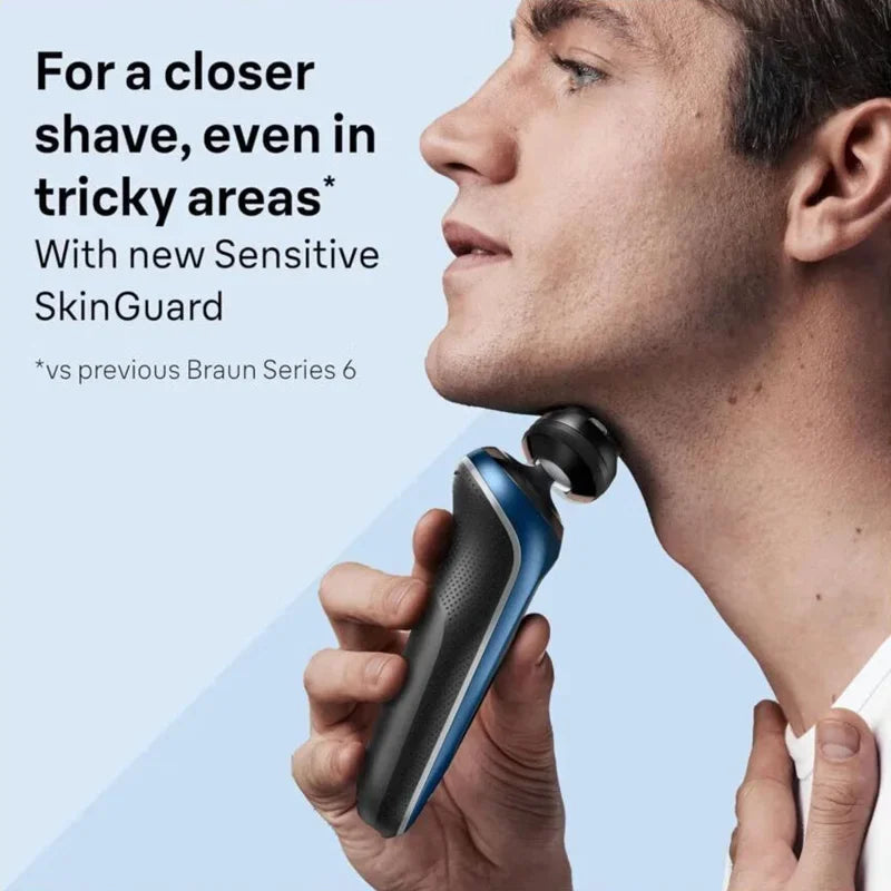 Braun 64B Shaver Head S6 Electric Shaver Replacement Foil Cutter Head 3 Floating Shaving Blade For Braun Series 6 Pro62-S1200s Vue