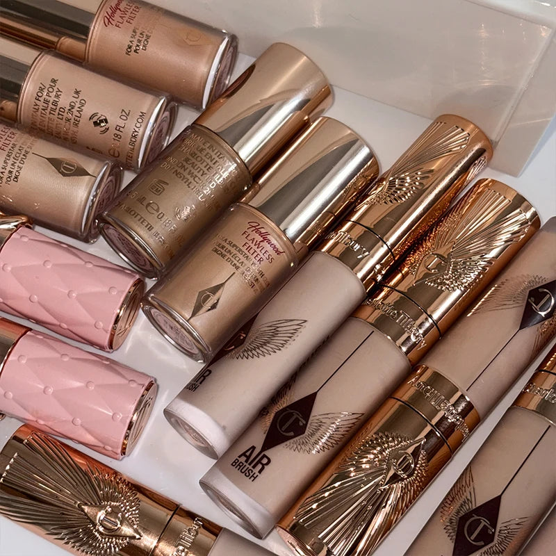 Charlotte Latest Tilbury Moisturized Plump Lip Gloss Highlights Concealer Liquid Foundation Two Color Heartbeat Blush Makeup Vue
