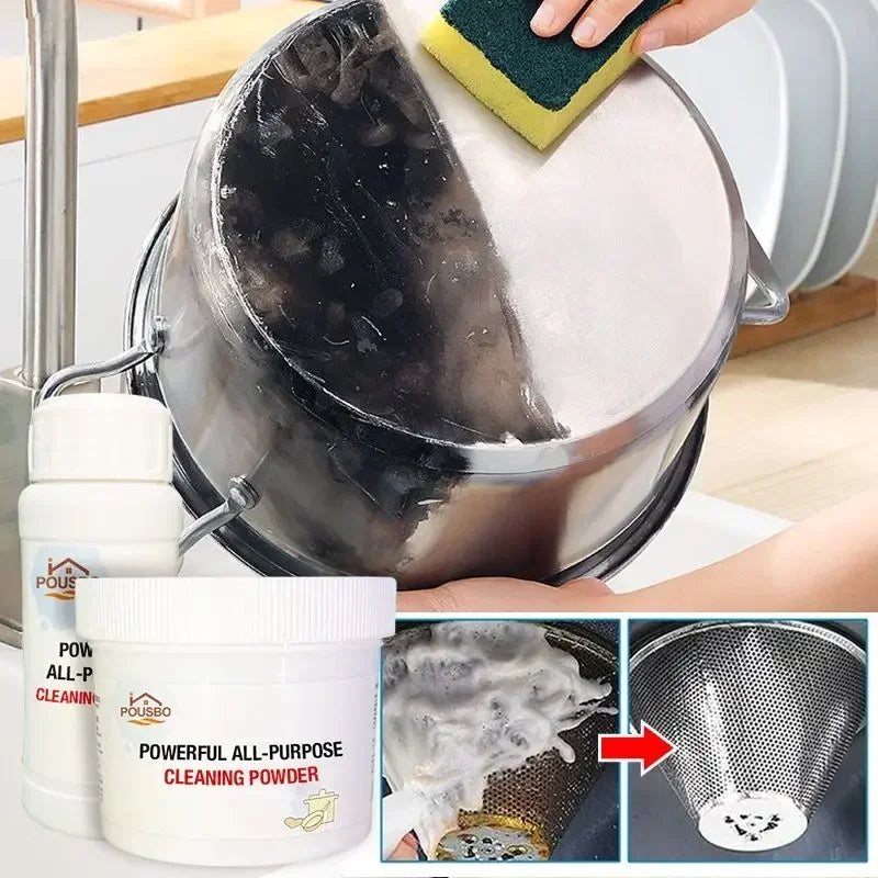 110/250g Powerful Kitchen All-purpose Powder Cleaner Agent Kitchen Strong Heavy Dirt Cleaning Agent Multifunctional Bubble Powde Vue