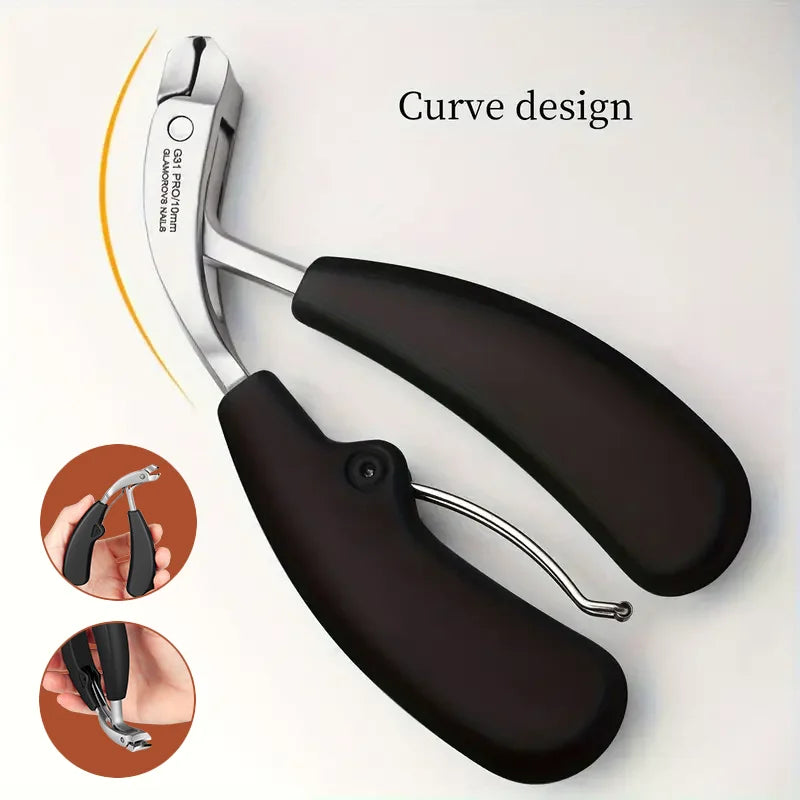 Heavy-Duty Wide Jaw Nail Clipper for Thick Toenails & Fingernails Nail Clipper Vue
