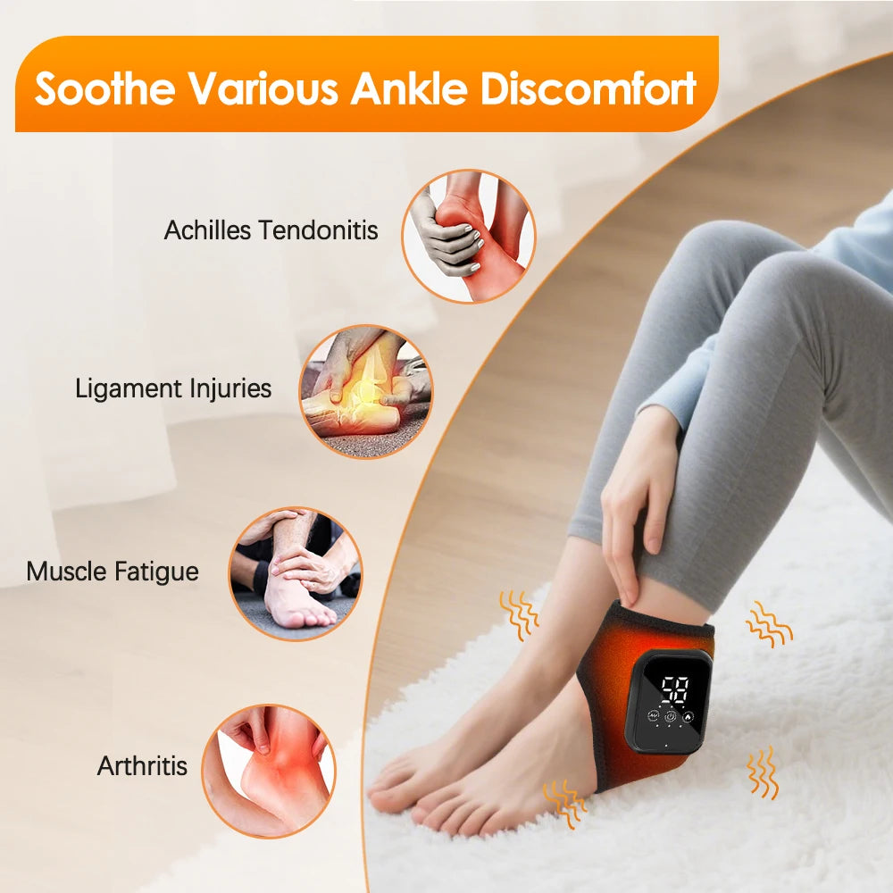 Vibrating Ankle Foot Massager with Heat – 1 Pair Ankle Foot Massager Vue