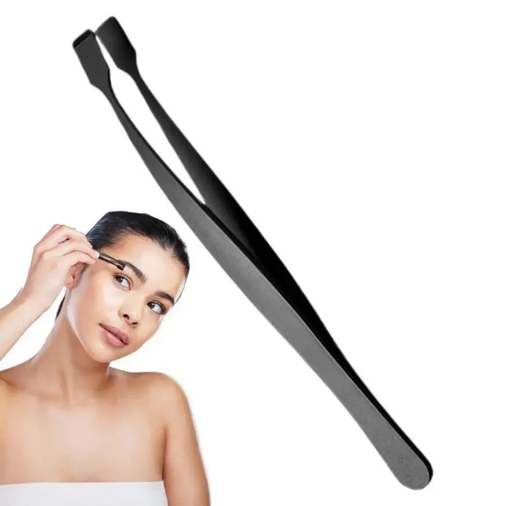 False Eyelash Tweezers Stainless Steel Upper Lower Eyelash Cluster Applicator Tweezers Lash Professional Makeup Tool for Travel Vue