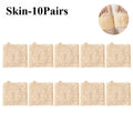 1-10Pairs Women Half Toe Socks Lace Trim No Show Anti Slip for High Heels Pumps Flats Breathable Thin Invisible Summer Vue Skin-10Pairs One Size