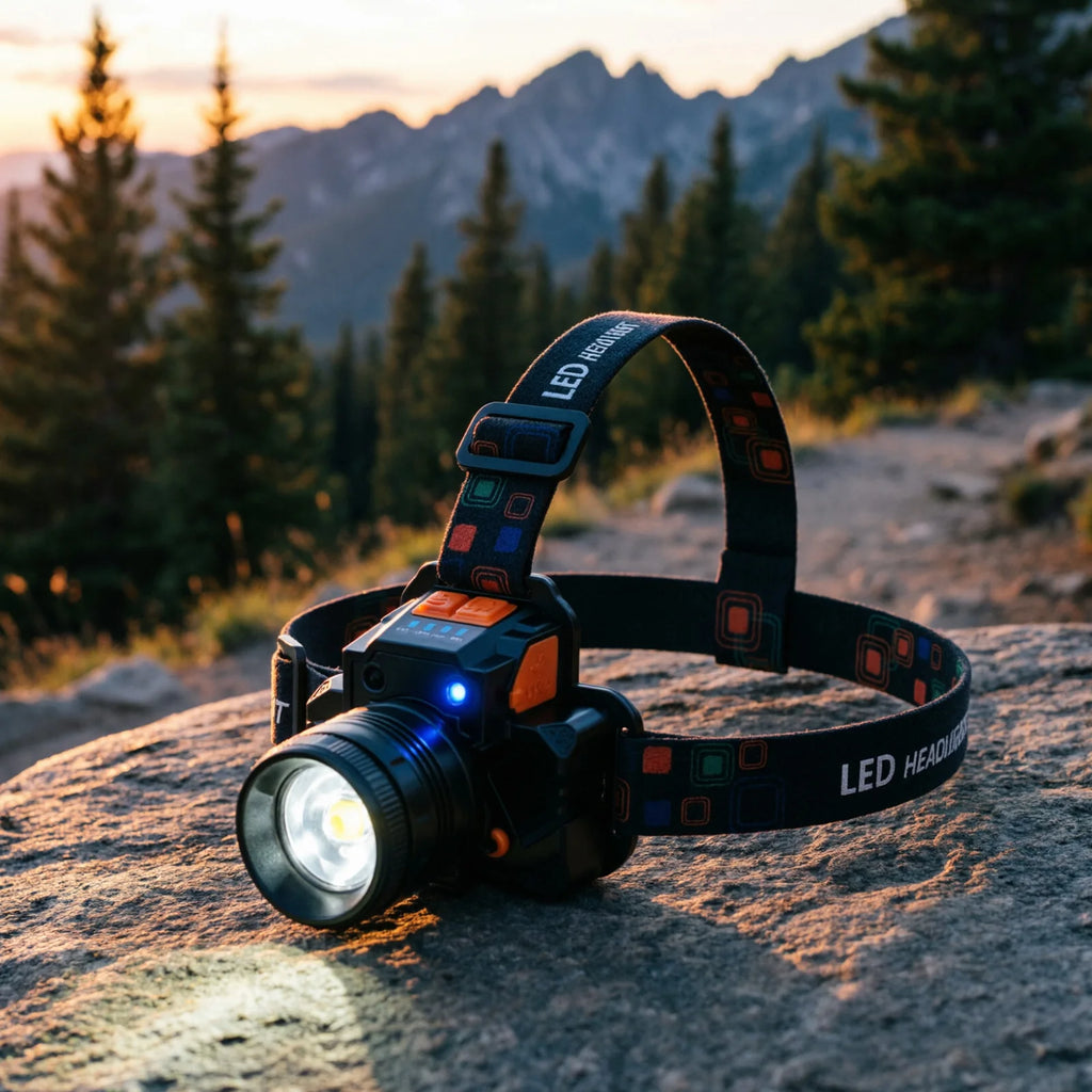 Rechargeable LED Headlamp with Motion Sensor | IPX4 Waterproof LED Headlamp Vue