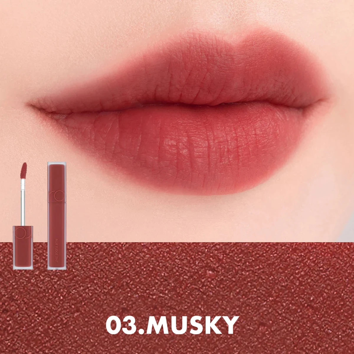 rom&nd BLUR FUDGE TINT-12 Shades,Non-Drying Texture,Luxury Makeup,Smooth Glide Application,Korean Cosmetic,Korean Makeup Vue 03 MUSKY