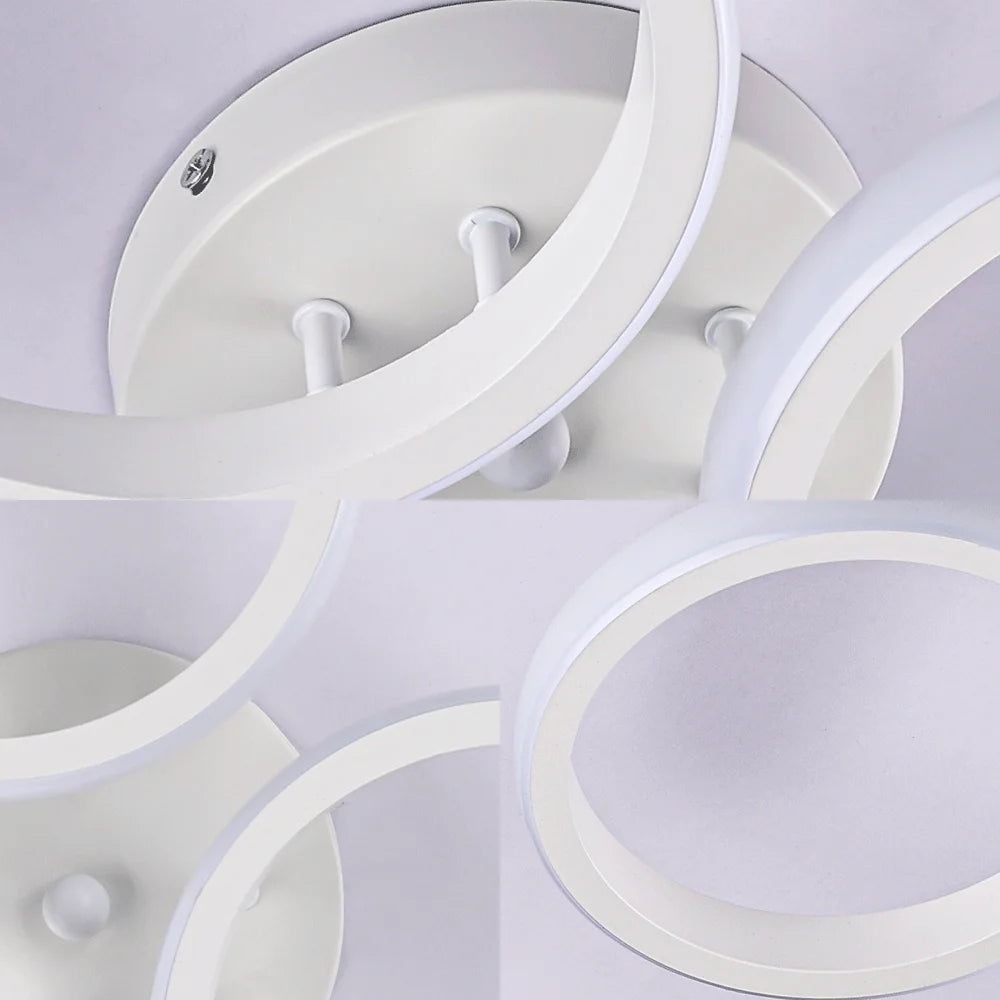 3 Ring Modern LED Ceiling Lights Corridor Light Home Lighting Led Surface Mounted for Bedroom Living Room Aisle 3-color Vue