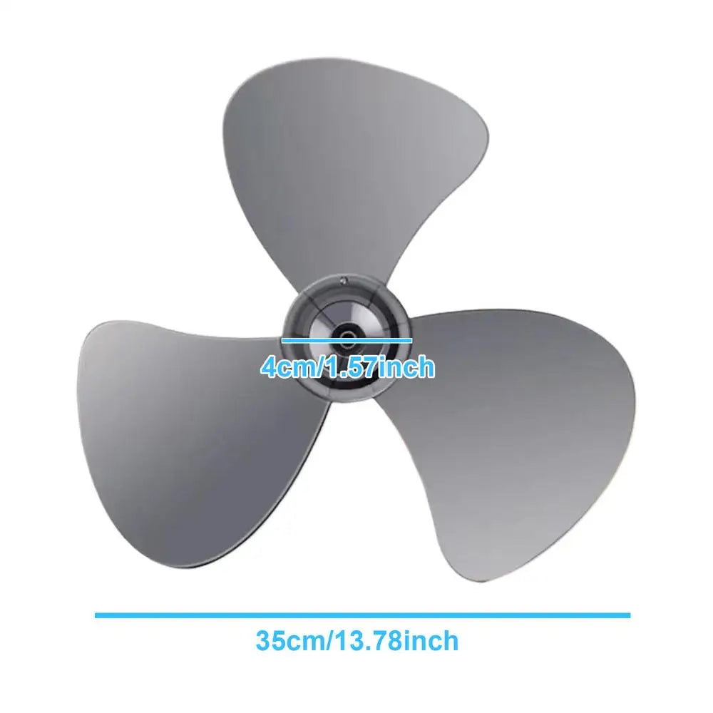 Universal 16 Inch Fan Blade Replacement Standing Floor Fan Leaf with Nut Cover Replacement Part for Living Room Bedroom Basement Vue 16inch