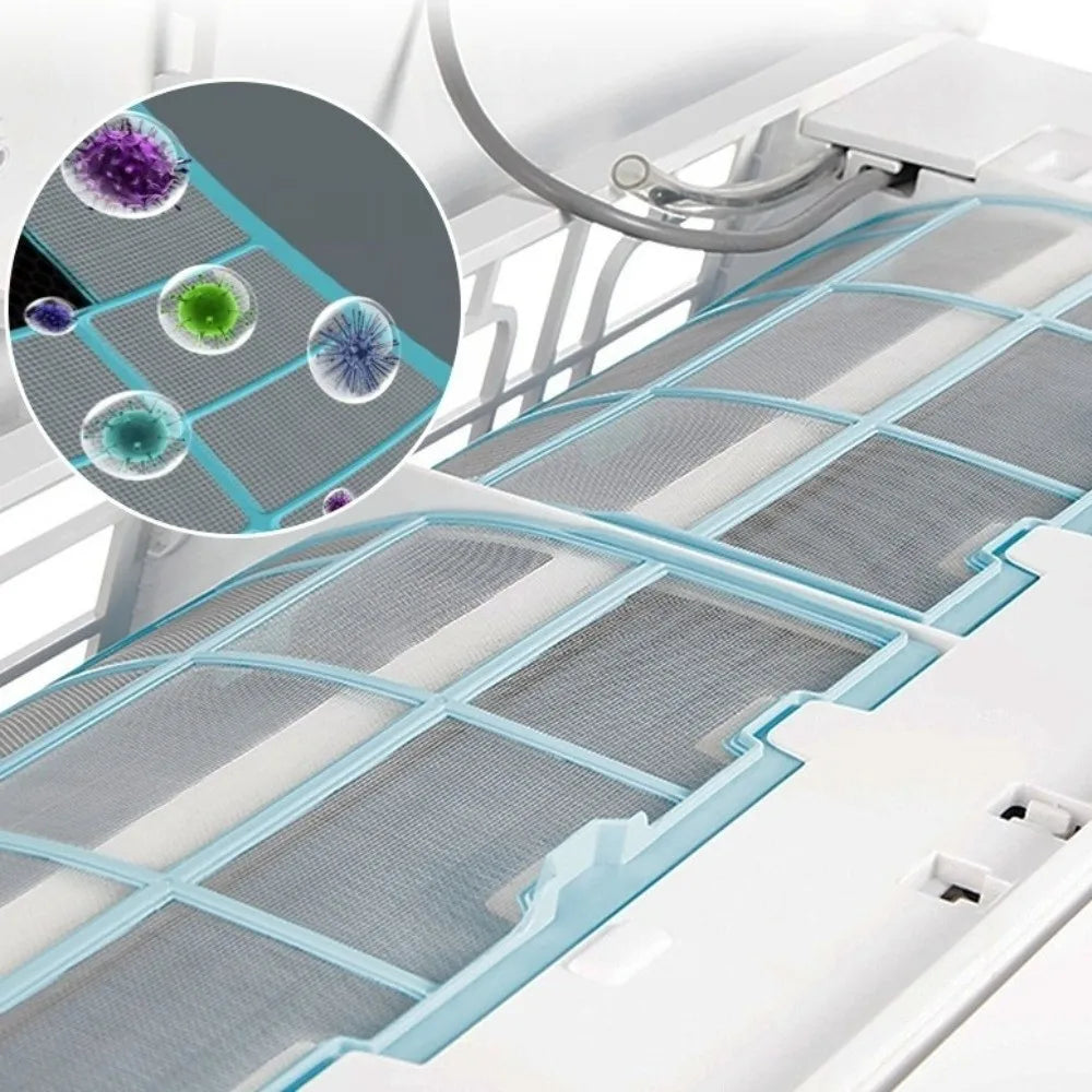 High Density Air Conditioner Filter Screen Plastic Thickened AC Anti-Dust Filter Net Purify Outlet Air Filter Air Impurities Vue