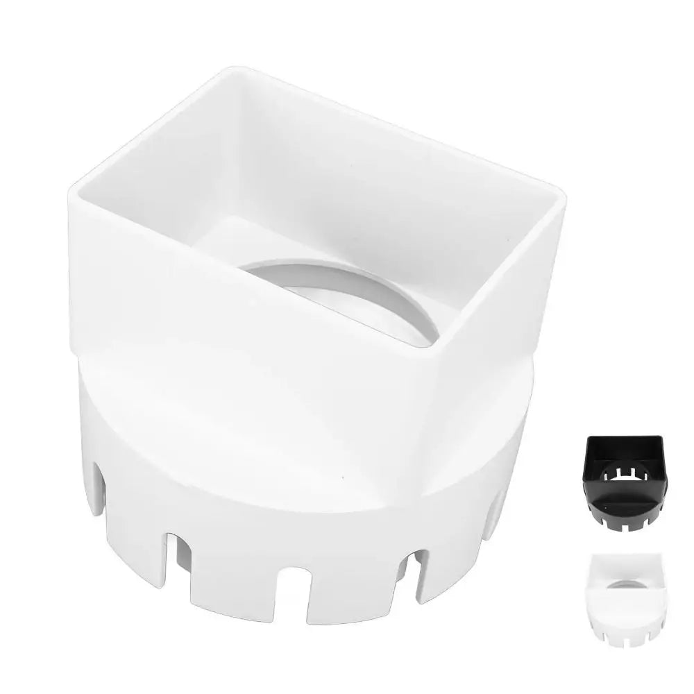 Round To Square Rain Gutter Downspout Adapter Plastic Material PVC Compatible Downspout Outdoor Connector Easy Installment Vue