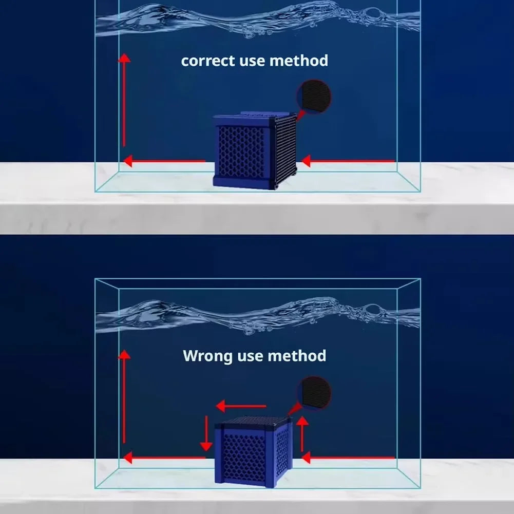 Activated Carbon Aquarium Water Filter Cube Deodorant Water Purifier Ultra Strong Filtration Purification Cube Aquarium Filter Vue