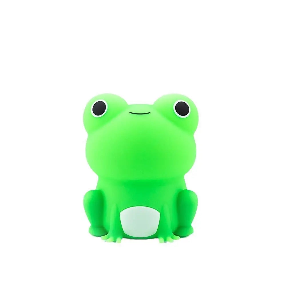 Soft Silicone Night Lamp Rechargeable Colorful Light Frog Night Light Dimmable Timer Function Animal Night Light Bedroom Vue