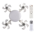 Intelligent Ceiling Light Electric Fan Light Kitchen High Wind Power Silent Easy To Clean E27 Screw Fan Light Restaurant Fan Eye Vue 4 Fan extend Other 21-30W
