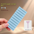 Mini Portable 10 Slot Nail Art Transfer Foil Storage Box, Anti Wrinkle Design for Home DIY & Professional Salon Vue Blue