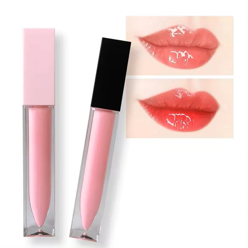 Lip Gloss Wholesale Vegan Waterproof Plumping Glitter Custom Logo Lip Plumper Glossy Vendor Pink Lipgloss Private Label Vue