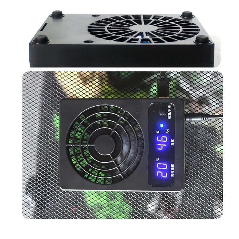 Reptile Terrarium Ventilation Fan – Humidity & Temp Control Reptile Terrarium Fan Vue