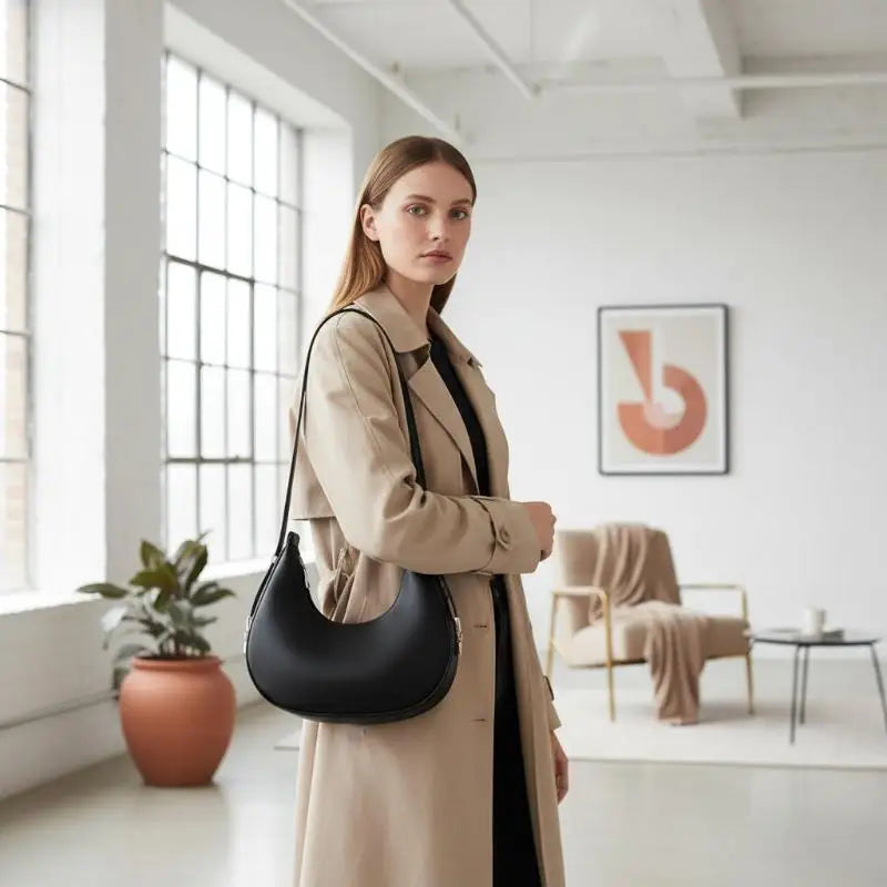 Fashion Design PU Leather Hobo Shoulder Bag Women Small Clutch Handbag Purse Female Underarm Bag Travel Totes Vue