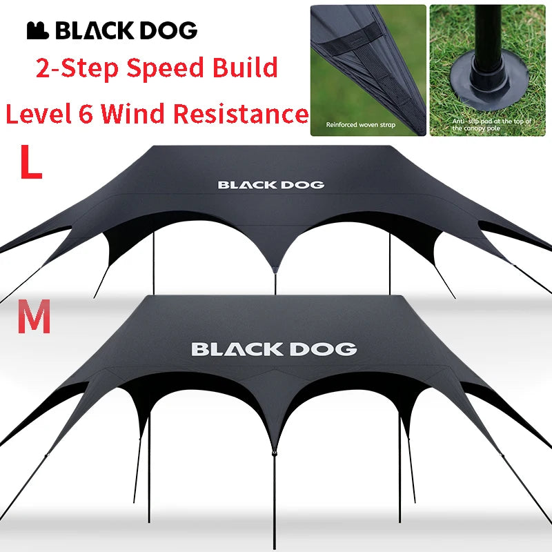 Naturehike BLACKDOG Yunman 8-Sided UV Canopy | Quick Setup Outdoor Canopy Shelter Vue