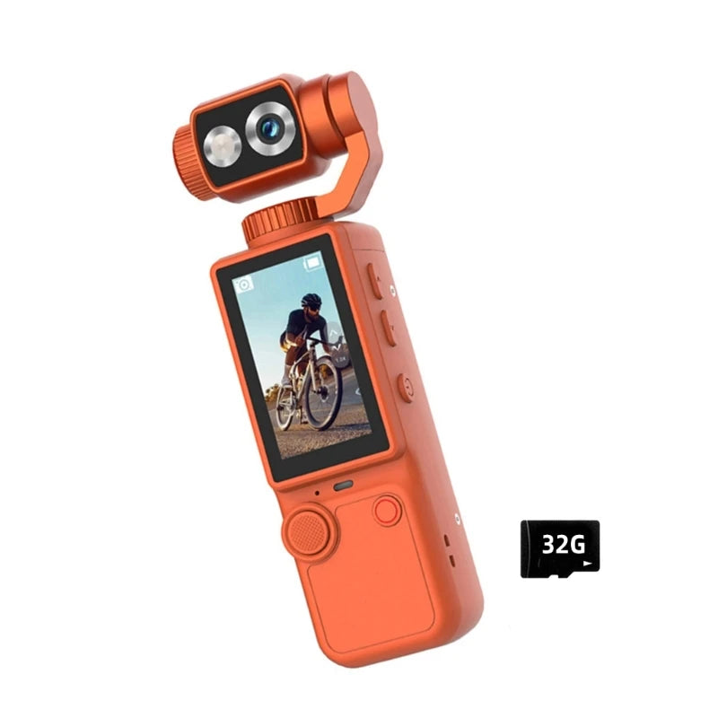 4K Pocket Action Camera – 180° Lens & 32GB Storage Action Camera Vue