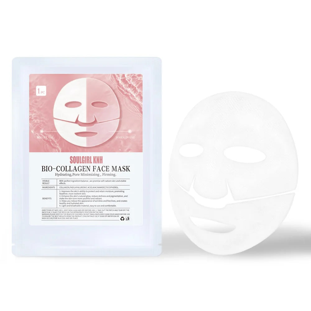 Bio-Collagen Real Deep Mask Overnight Collagen Mask with Hydrolyzed Collagen Soluble Collagen Sheet Mask for Skin Care Korean Vue
