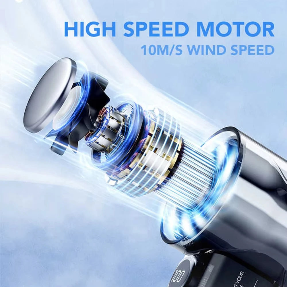 Semiconductor Refrigeration High-speed Handheld Electric Fan 3000mAh USB Portable Rechargeable Outdoor Small Fan Vue