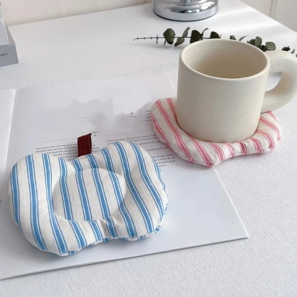 Thickened Heat Resistant Coaster Anti-Scalding Washable Teacup Coaster Decorative Kawaii Padded Coaster Photography Props Vue
