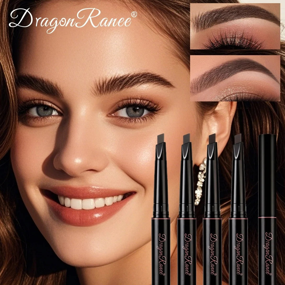 Double-Headed Eye Brow Tint Cosmetics Natural Long Lasting Paint Eyebrow Waterproof Black Brown Eyebrow Pencil Makeup Cosmetics Vue