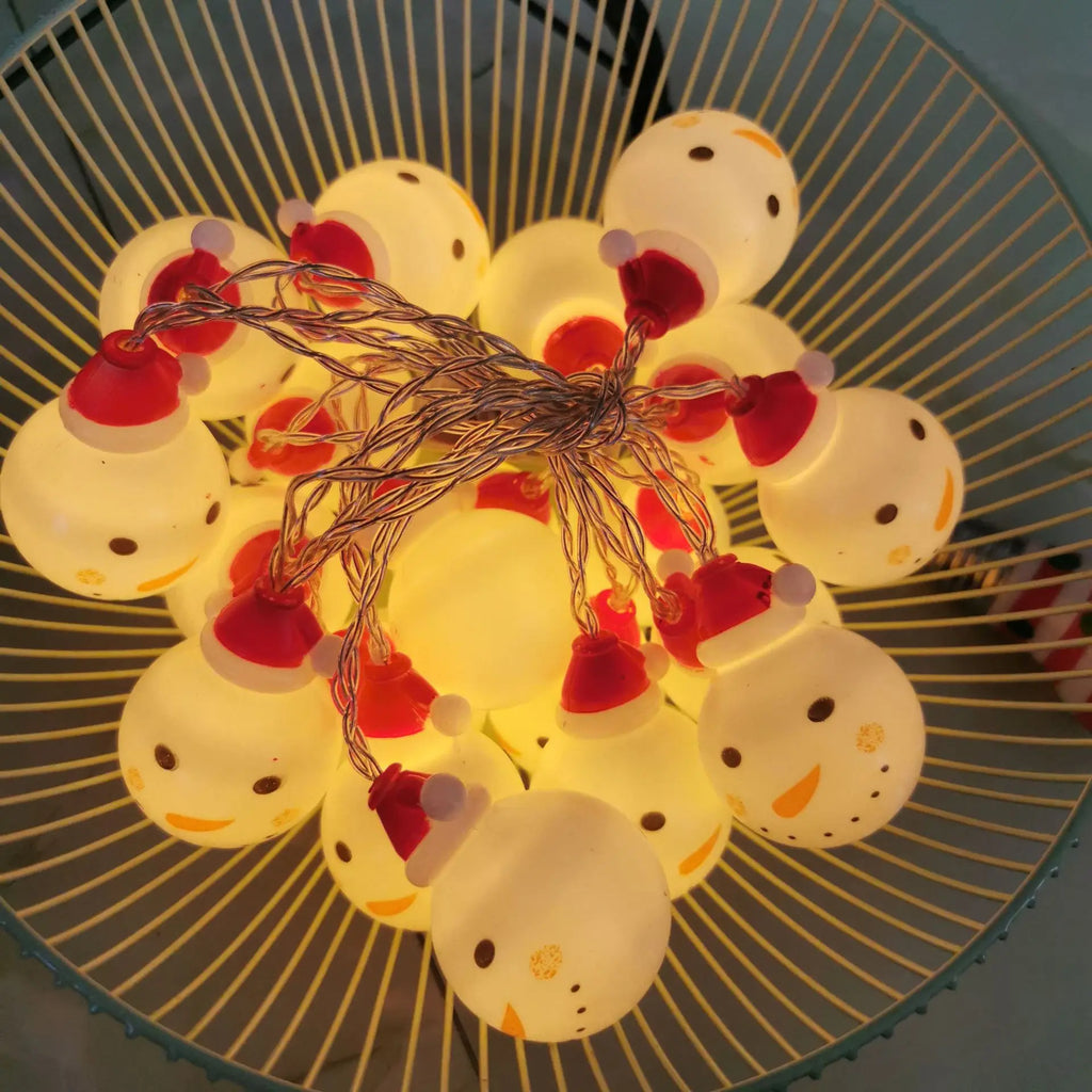 Christmas Snowman String Lights For Christmas Tree Decoration Indoor Outdoor Fairy Lights Holiday New Year Leds Lights 713 Vue