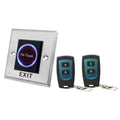 Non Touch Exit Button 433MHz Door Release Push Switch For Access Control System COM NO NC with Double Button Remote Control Vue K2RL Remote Control