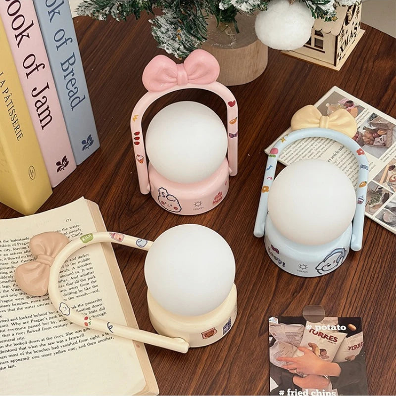 Lovely Wall Hanging Night Light 3 Color Dimmable Ambient Lamp Eye Protection Sleep Light for Bedroom Dorm Decor Vue