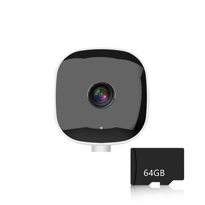 Lenovo Window-mounted Security Wifi Camera Stick-on Glass Remote Monitoring Smart Phone Window-mounted Card Camera Night Vision Vue Camera-64 card