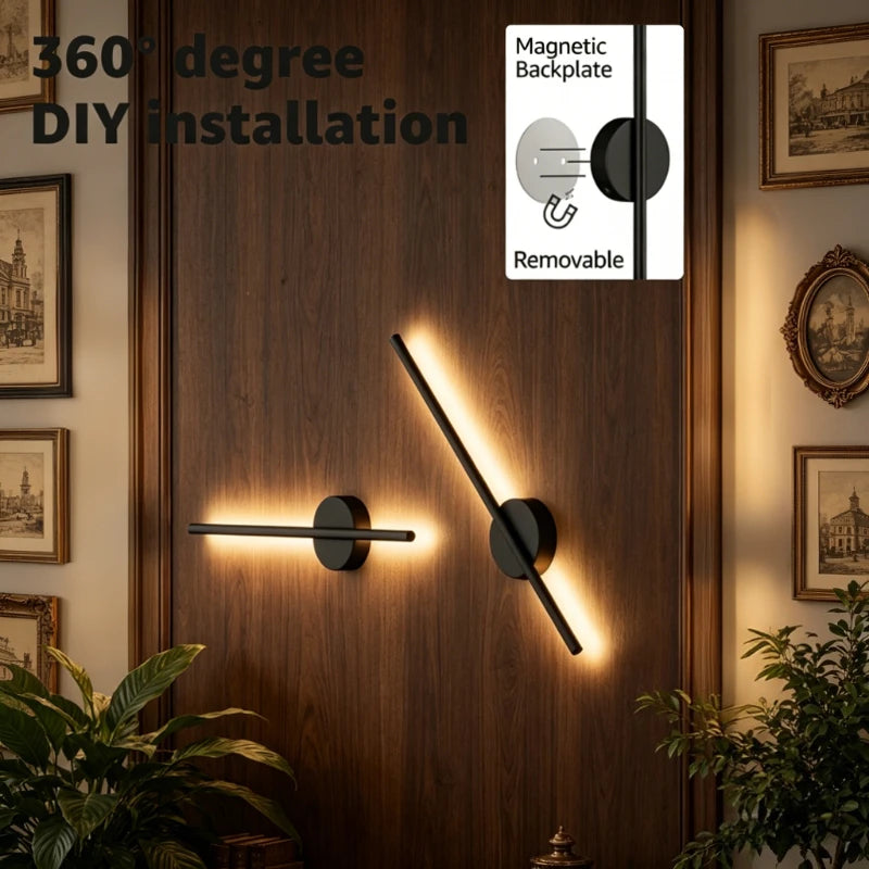 Battery Operated Wall Sconce Wireless LED Light 5v with Remote Control USB Rechargeable Wall Lights for Bedroom Living Room Vue