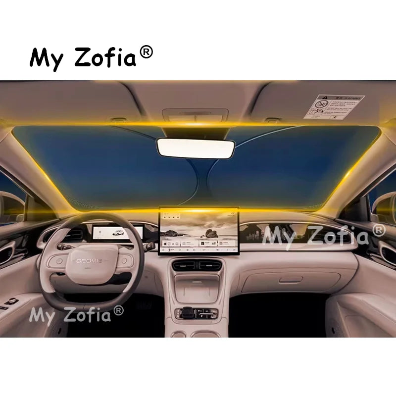 For Geely EX2 Xingyuan eMAS 5 2025 2026 Car Windshield Sunshade Cover Anti UV Protection Foldable Accessories Vue