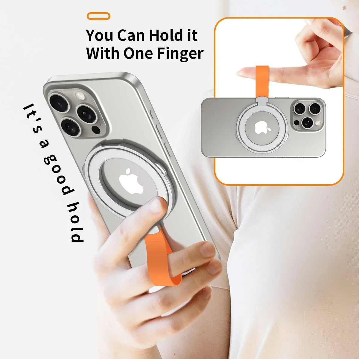 Universal Magnetic Phone Stand Grip Finger Ring Car Magsafe Holder Bracket Hand Strap For iPhone 15 14 12 Pro Max Plus Samsung Vue