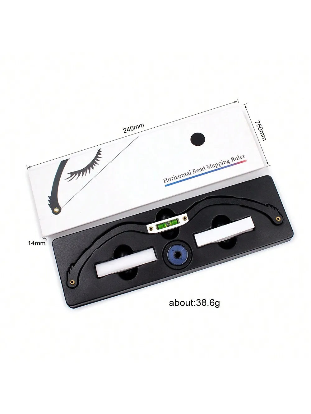 Semi-Permanent Eyebrow Positioning Metal String Mark Ruler Vue