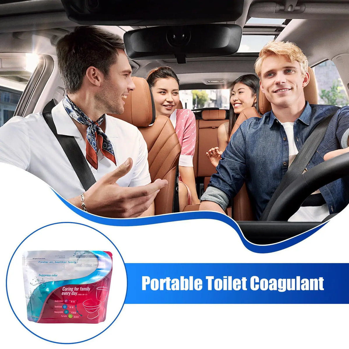 30Pcs Portable Pee Powder Liquid Emergency Urine Bag Solidifier Portable Toilets Odor Neutralizer for Strong Water Absorption Vue