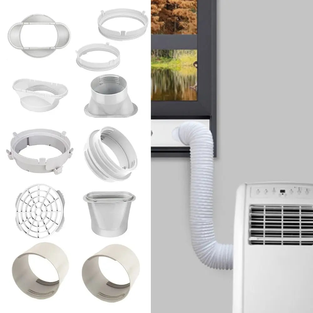 ABS Air Conditioner Exhaust Hose Connector Replacement Round Square Vue