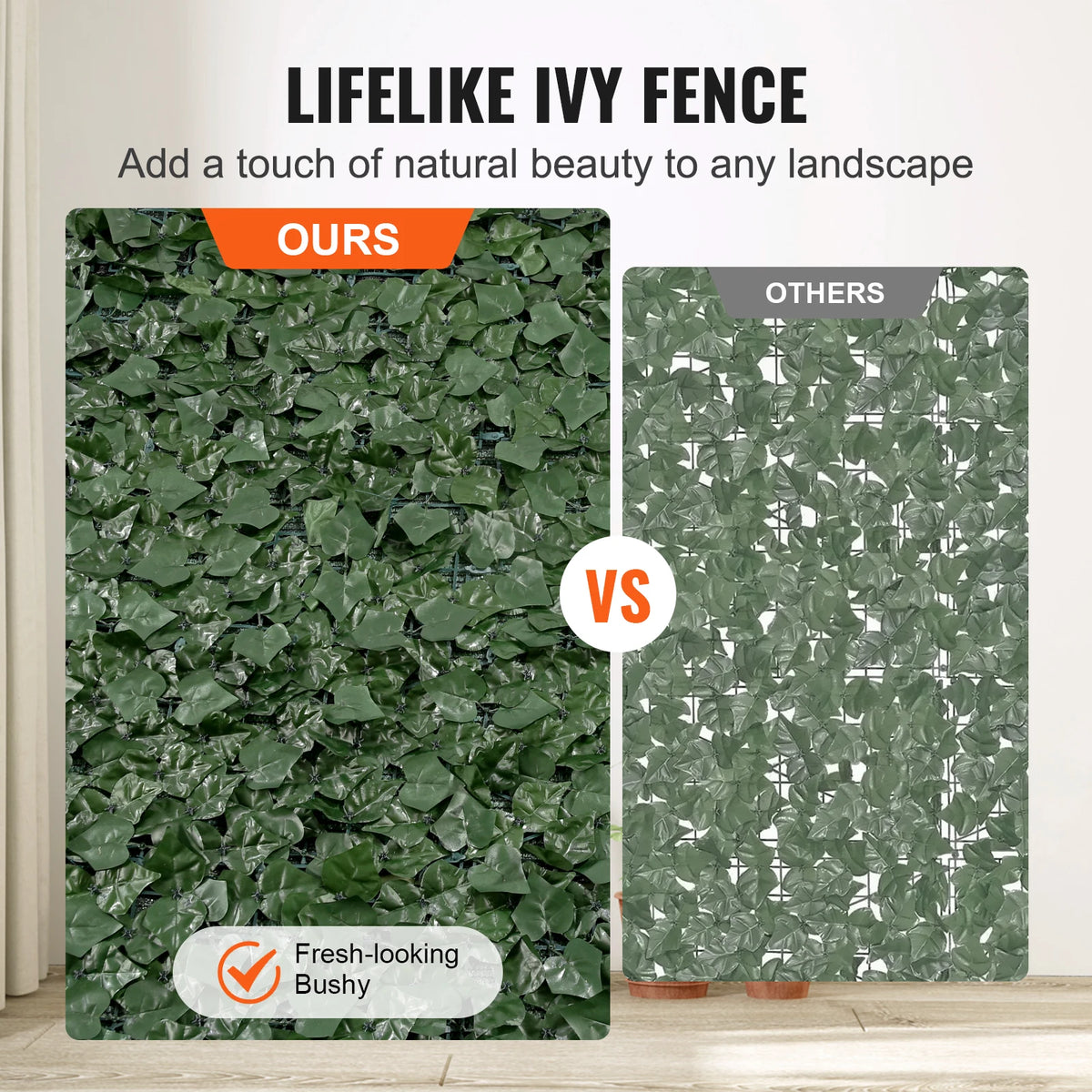 Artificial Ivy Privacy Fence Screen | Faux Hedge Wall Panel Artificial Hedge Screen Vue