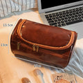 Large Capacity Makeup Bag Portable Chic Travel Organizer Retro Divided Wash Compartments For Women Teens Gif Vue A1