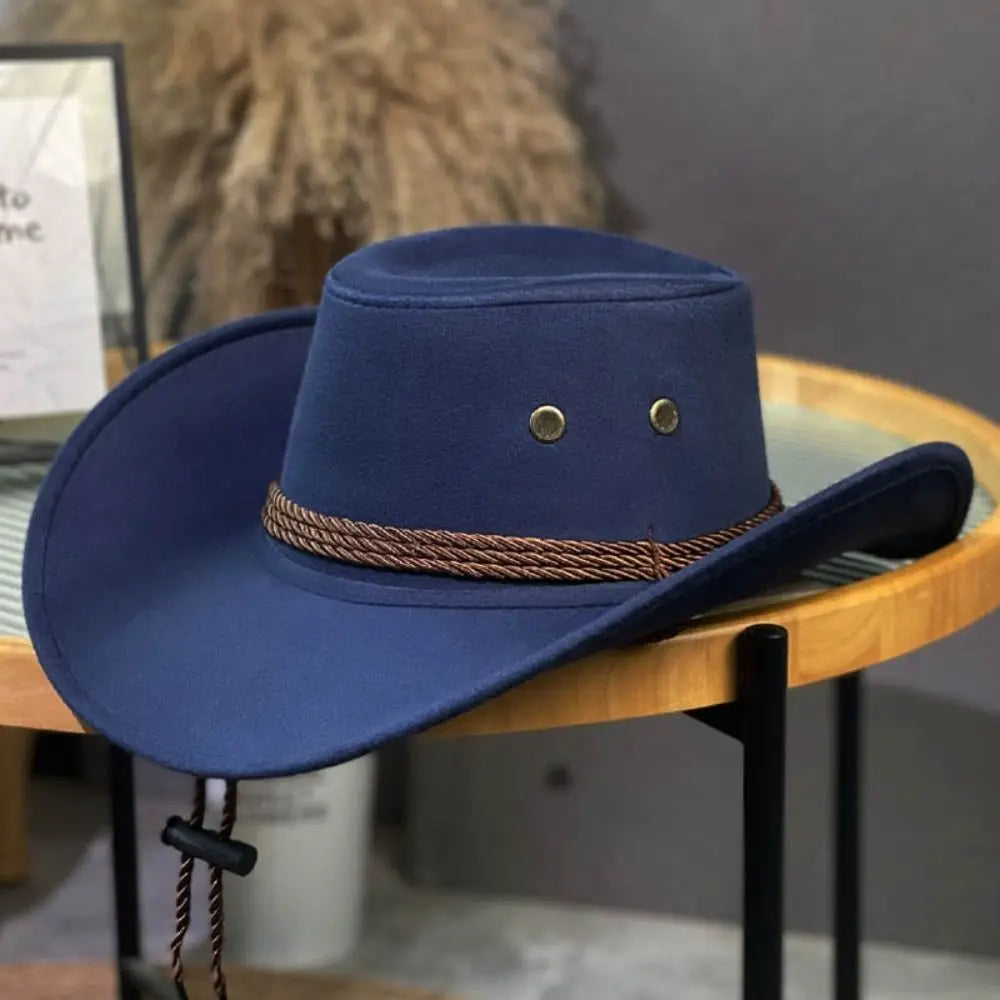Fashion Western Cowboy Hat Ethnic Large Brim Jazz Grassland Sun Travel