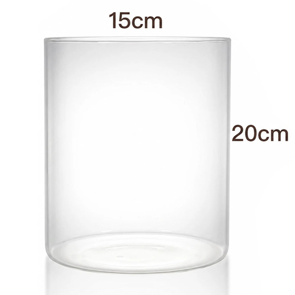 Desktop Glass Plant Terrarium with Grow Light Planter for Succulent Moss Miniature Gardening Landscape, Fish Tank Indoor Plant Vue vase