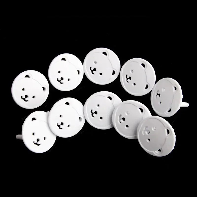 vvocci baby safety socket cover Baby Child Protector Guard Mains Point Plug Bear 10X Power Kid Socket Cover Vue Default Title