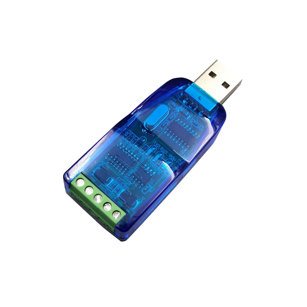 USB to RS485 Serial Adapter CH340 Industrial 5V Output 15KV ESD 600W Surge TVS Anti-Reverse Protection Adapter for Windows Linux Vue
