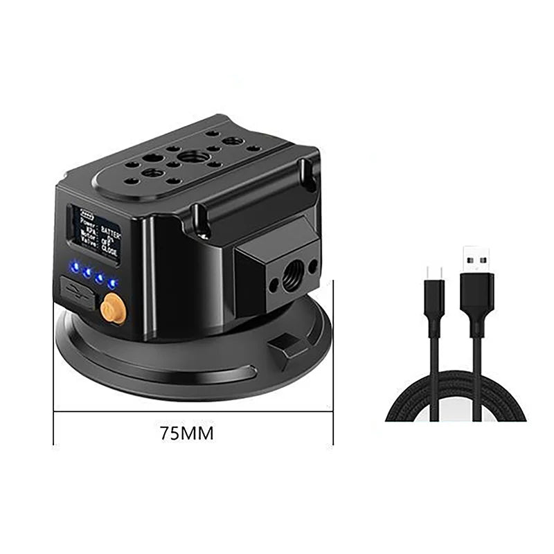 3-6inch Round Car Electric Suction Cup Shooting Bracket Vacuum Action Camera Car Internal and External Fixed Suction Cup Bracket Vue 3 inch